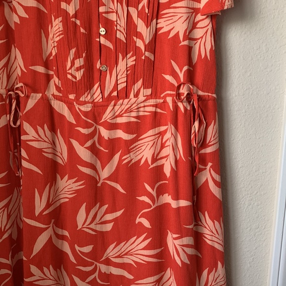 Loft coral color floral print dress🌼 - Picture 6 of 13